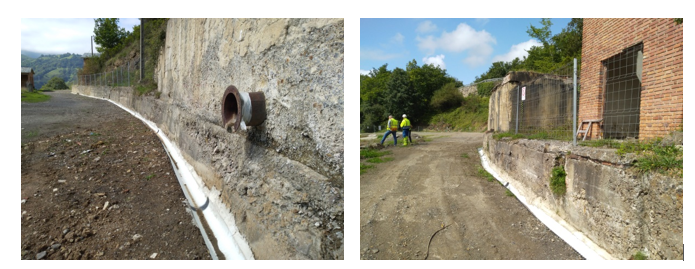 Ditch above the landfill