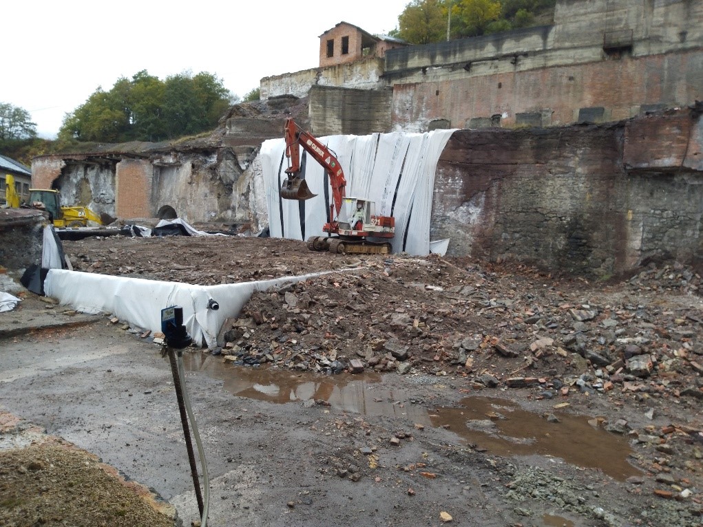 Beginning of the works