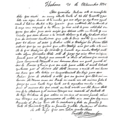 CARTA DE DON SANTOS MENÉNDEZ. El documento transcrito ha sido cedido por D. Ángel de la Fuente Martínez
