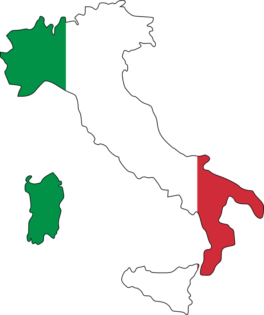 Mapa de Italia