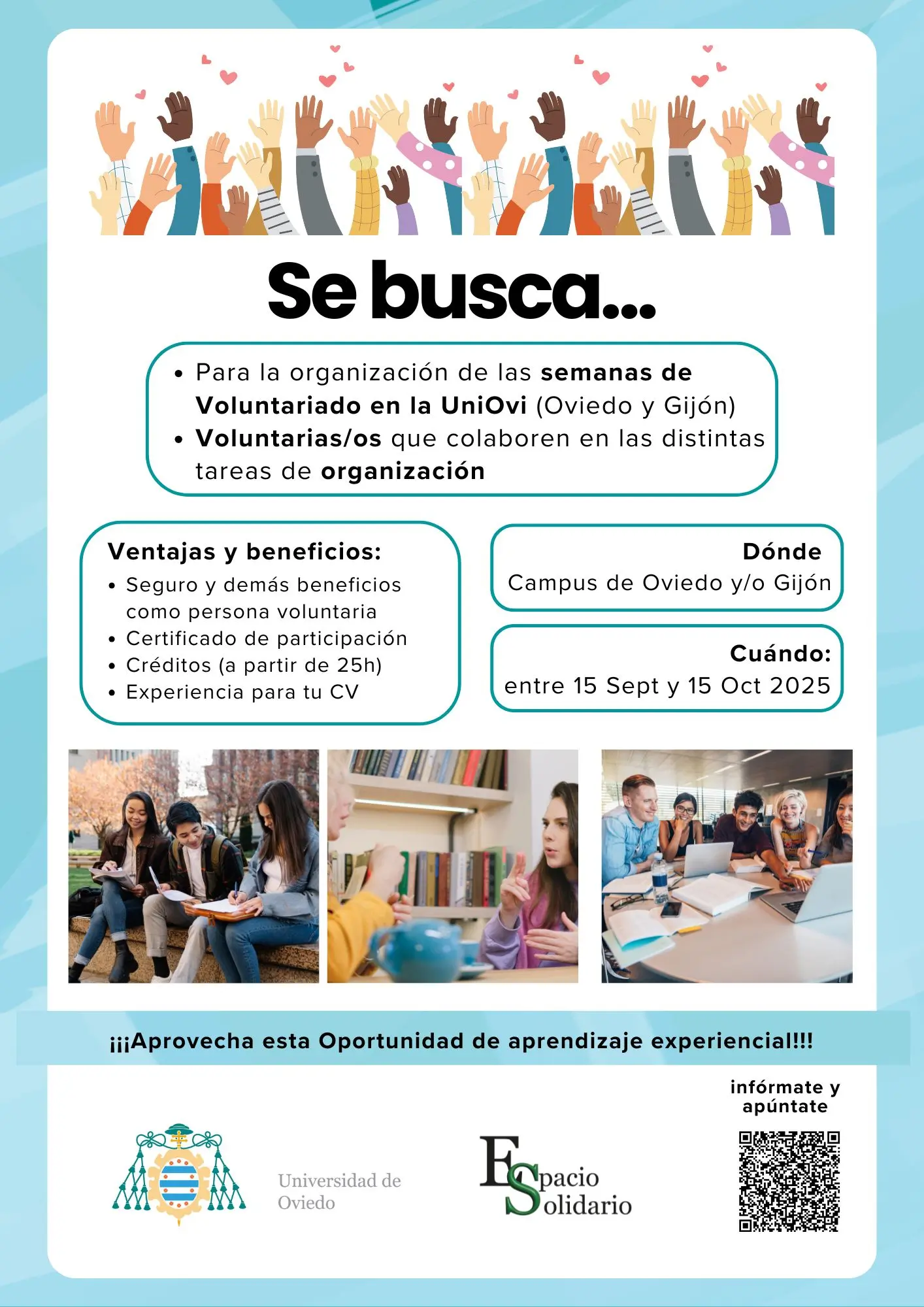 Se buscan voluntarias y voluntarios