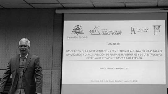 Dr. Rafael Sarmiento has given a conference at the Faculty of Sciences