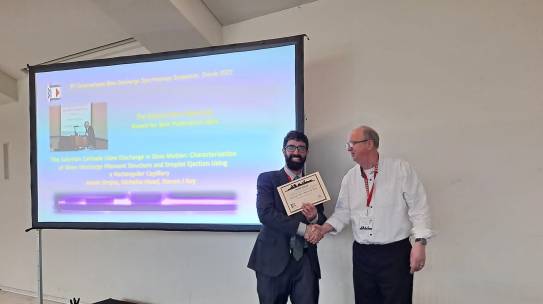 Dr. Jaime Orejas awarded with the prestigious Prof. Edward Steers Memorial Award at the 5th IGDSS