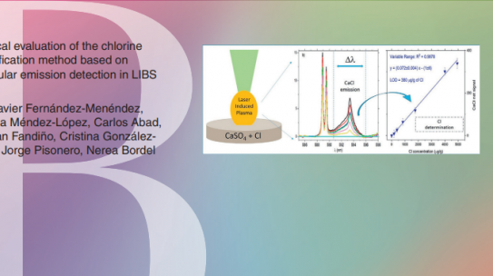 Congratulations Luis et al. for the front cover in the special issue of Spectrochimica Acta Part B dedicated to EMSLIBS 2021