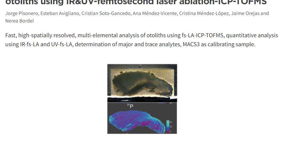 JAAS publication from Laser and Plasma Spectroscopy Research Group!