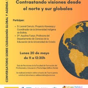 Conversatorio sobre "Ciudadanía Global y Agenda 2030. Contrastando visiones desde el norte y sur globales"