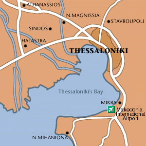Map of Thessaloniki Area