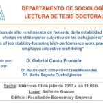 Acto de defensa de Tesis Doctoral de Gabriel Cueto Pruneda