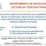 Acto de defensa de Tesis Doctoral de Gabriel Cueto Pruneda