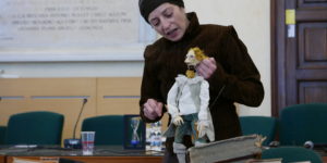 Cristiana Daneo and her puppet
