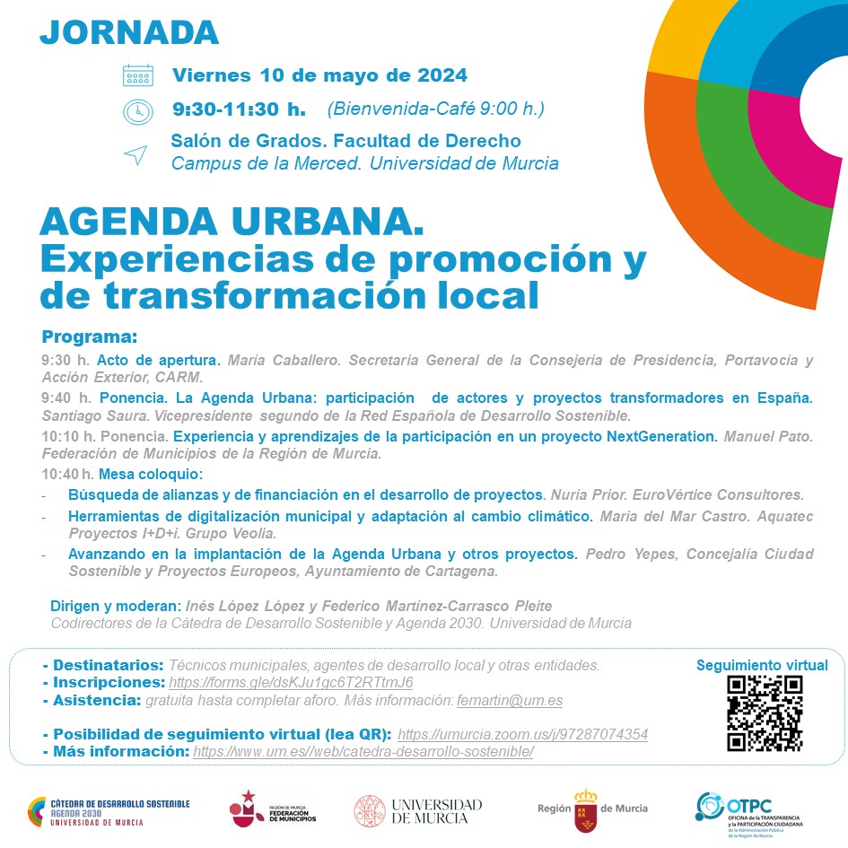 Jornada Agenda Urbana. Experiencias de promoción y de transformación local