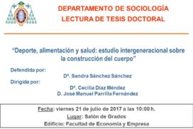 CARTEL LECTURA TESIS SANDRA SÁNCHEZ