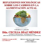 Lecture: Sociological Reflections on Current Food Changes.