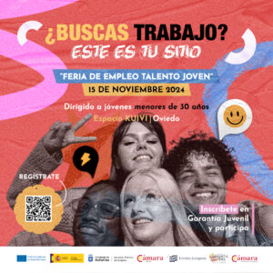 Cartel informativo del evento que recoge la fecha y el QR para el registro de las personas participantes